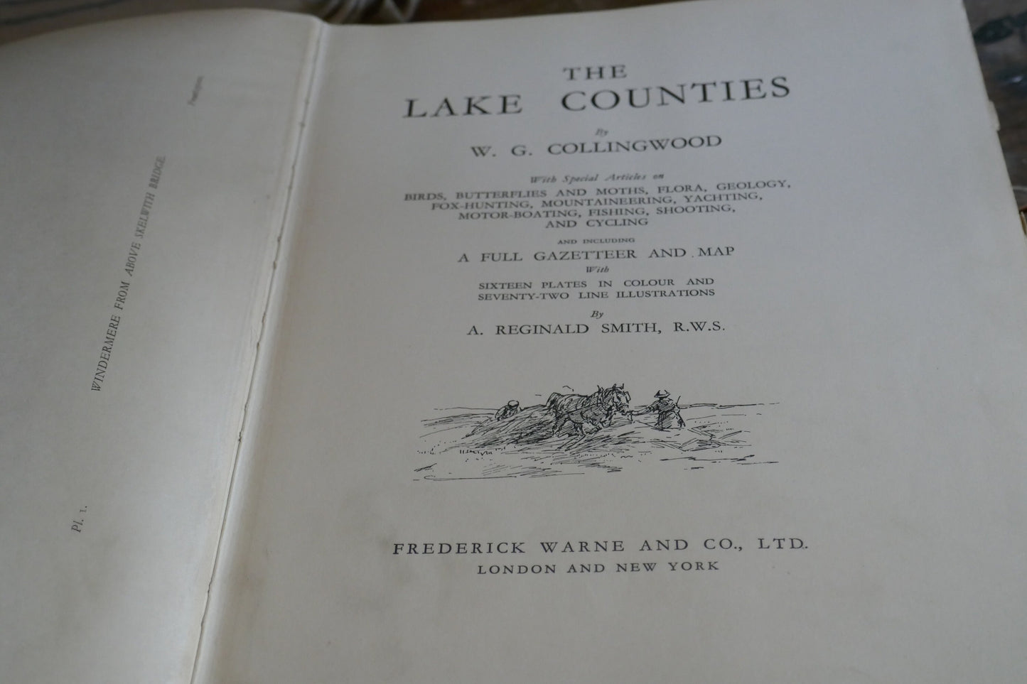 Rare Antique Limited edition 1932 signed copy - Lake Counties - Lake District Book - Vintage Nature Book - Vintage Book on England - Nature