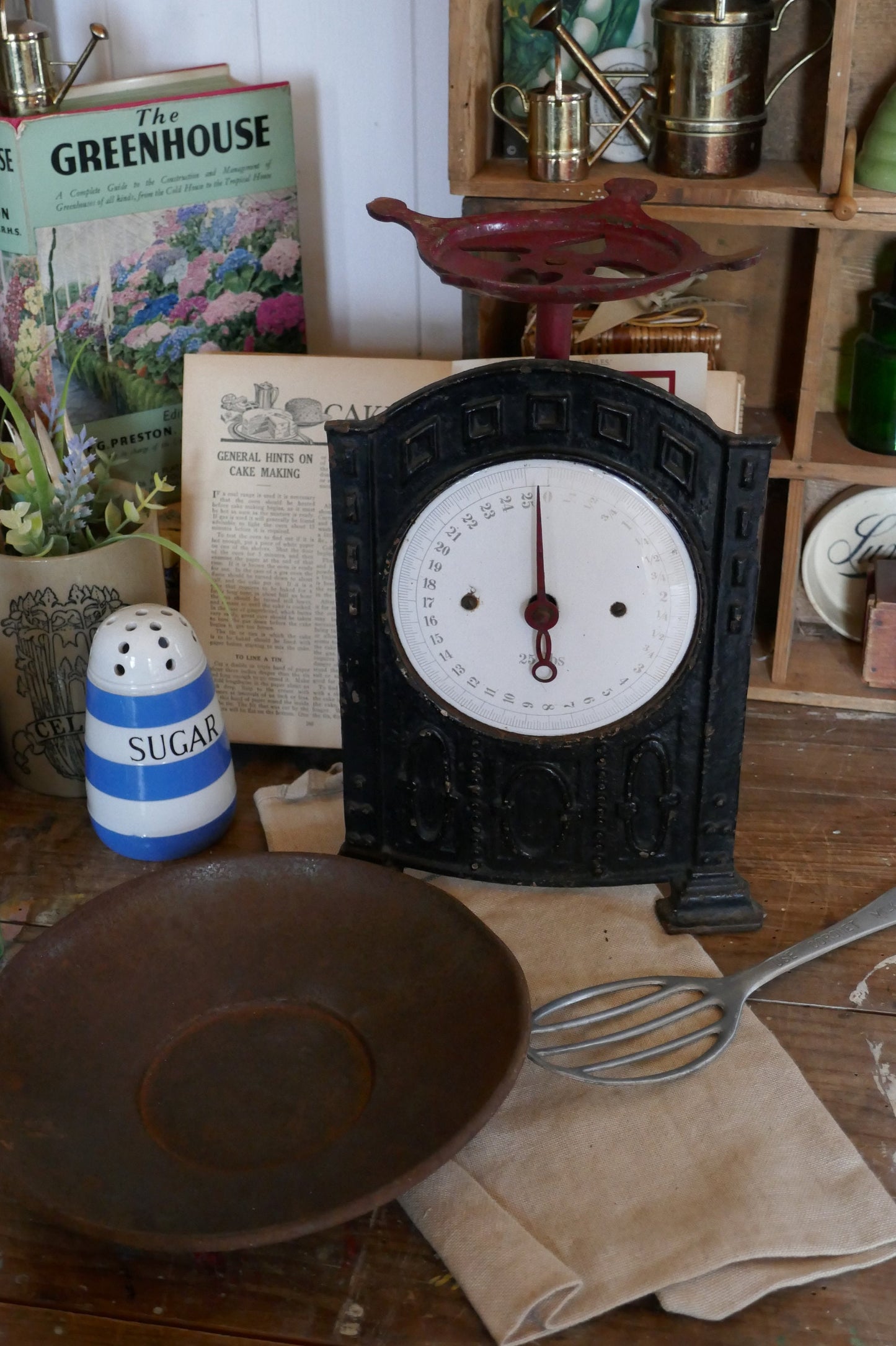 Vintage Kitchen Scale - Vintage European Scale - Kitchen Scales - Rustic Scale - Vintage Scale - kitchen scales - Farmhouse Decor - Scales