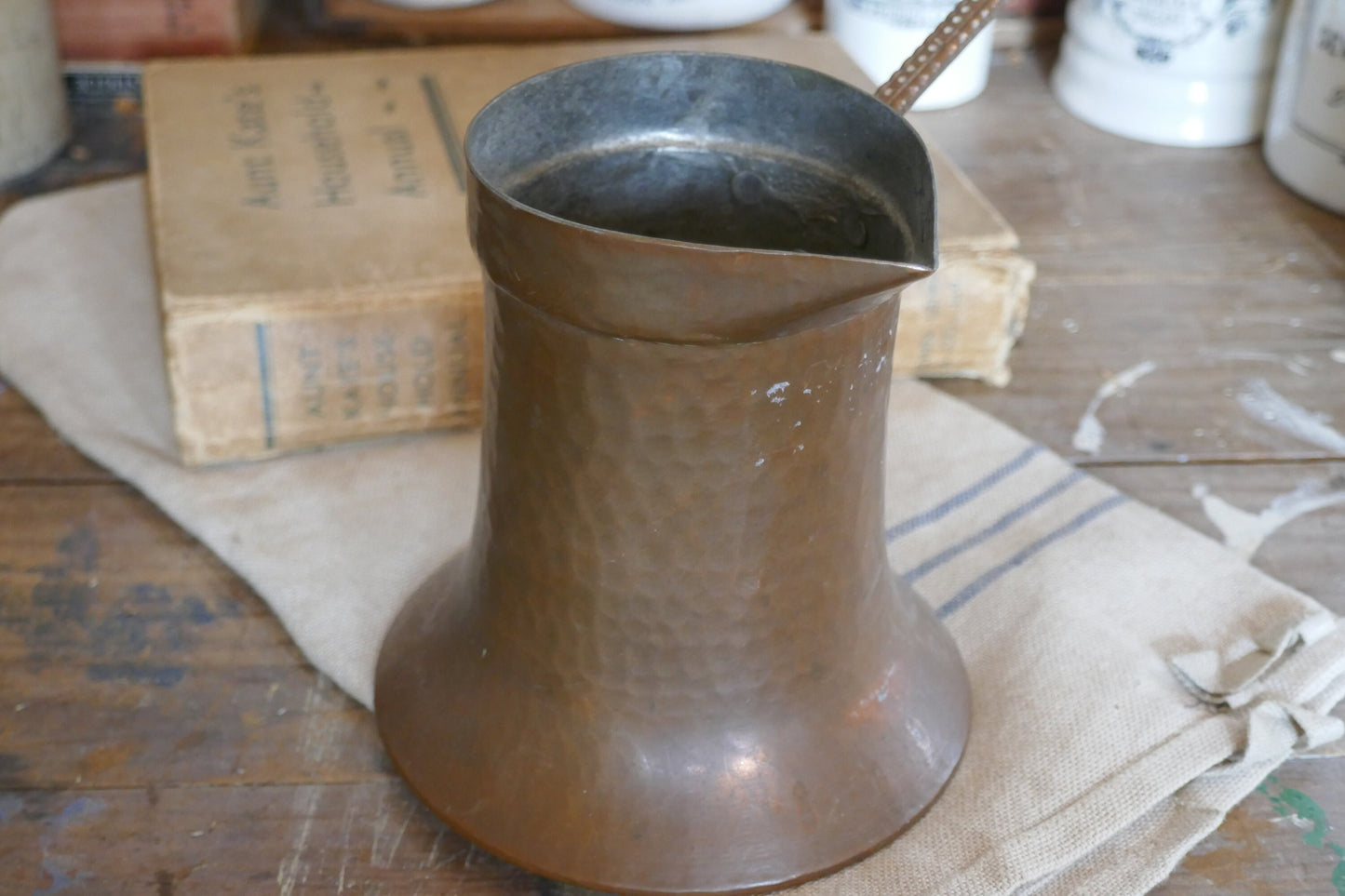 Antique Copper Milk Pan - Antique Milk Pan - Copper Milk Pan - Antique Cookware - Antique Pan - Antique Skillet - Antique Pan - Copper Pan