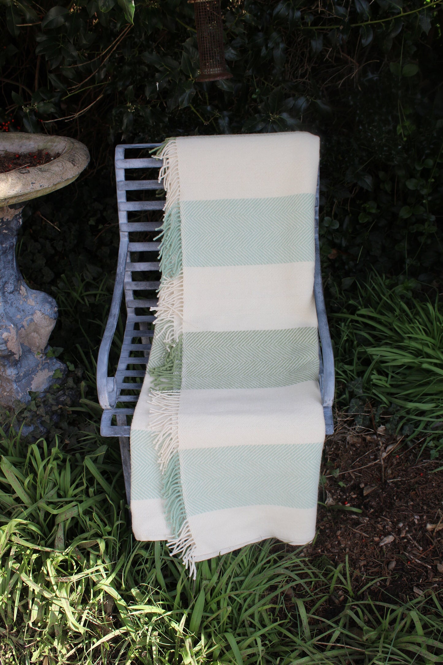 Olive Wool Blanket - Blanket - Wool Blanket - vintage Blanket - Vintage Woollen Blanket - Picnic Rug - Throw - Picnic Blanket - Wool Rug