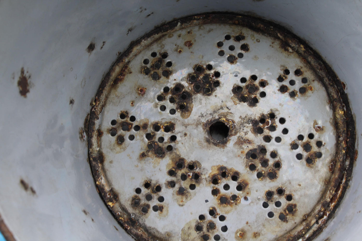 Very Rare Enamel Washing Boiler, Enamel bath, Laundry Room Decor, Utility Room Decor, Antique Bowl, Rare Enamelware, Planter, Farmhouse