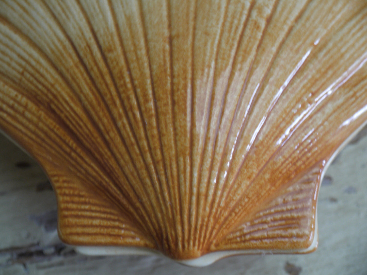 Rare Michel Caugant French Vintage Clam Terrine - Clam Shell - Trinket Pot -Caugant Clam - Vintage Terrine