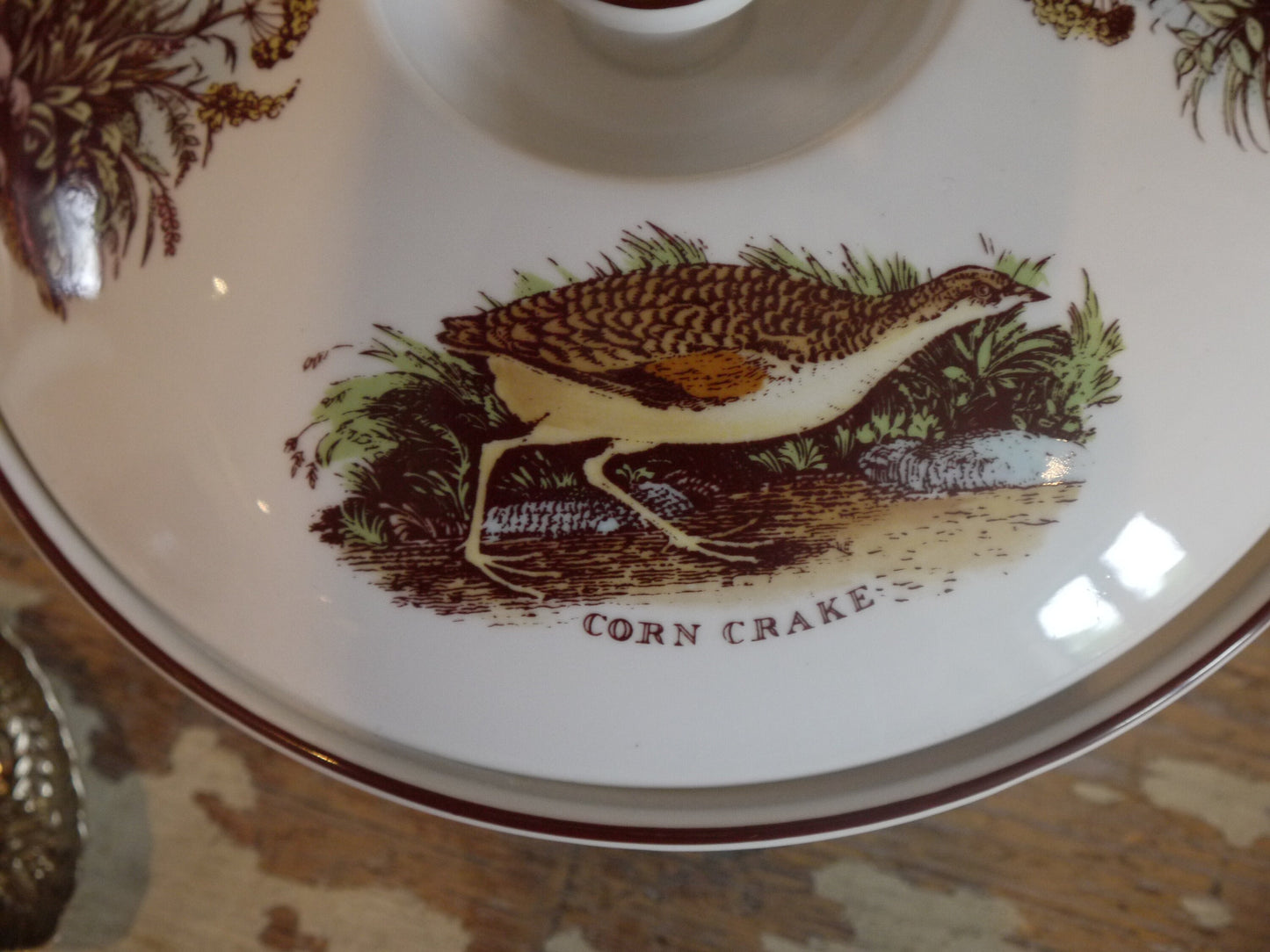 Royal Worcester Large Antique Serving Tureen - Royal Worcester Old English Game - Antique Tureen - Vintage Kitchen Pot - Antique Pot Tureen