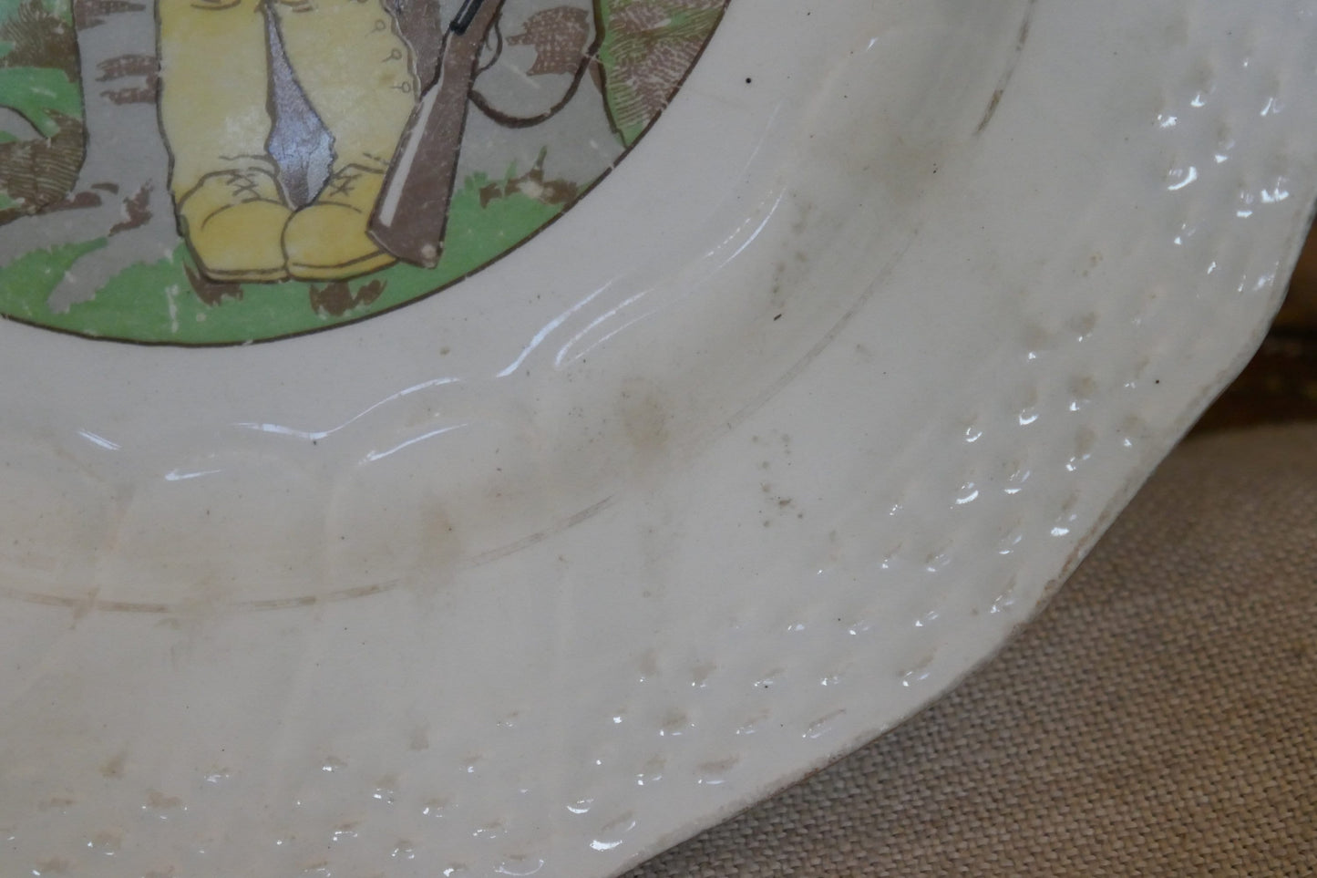 Antique Ironstone French Plate - Decorative Plate -French Ironstone Plate - Antique French Plate - Ironstone Transferware - French Decor