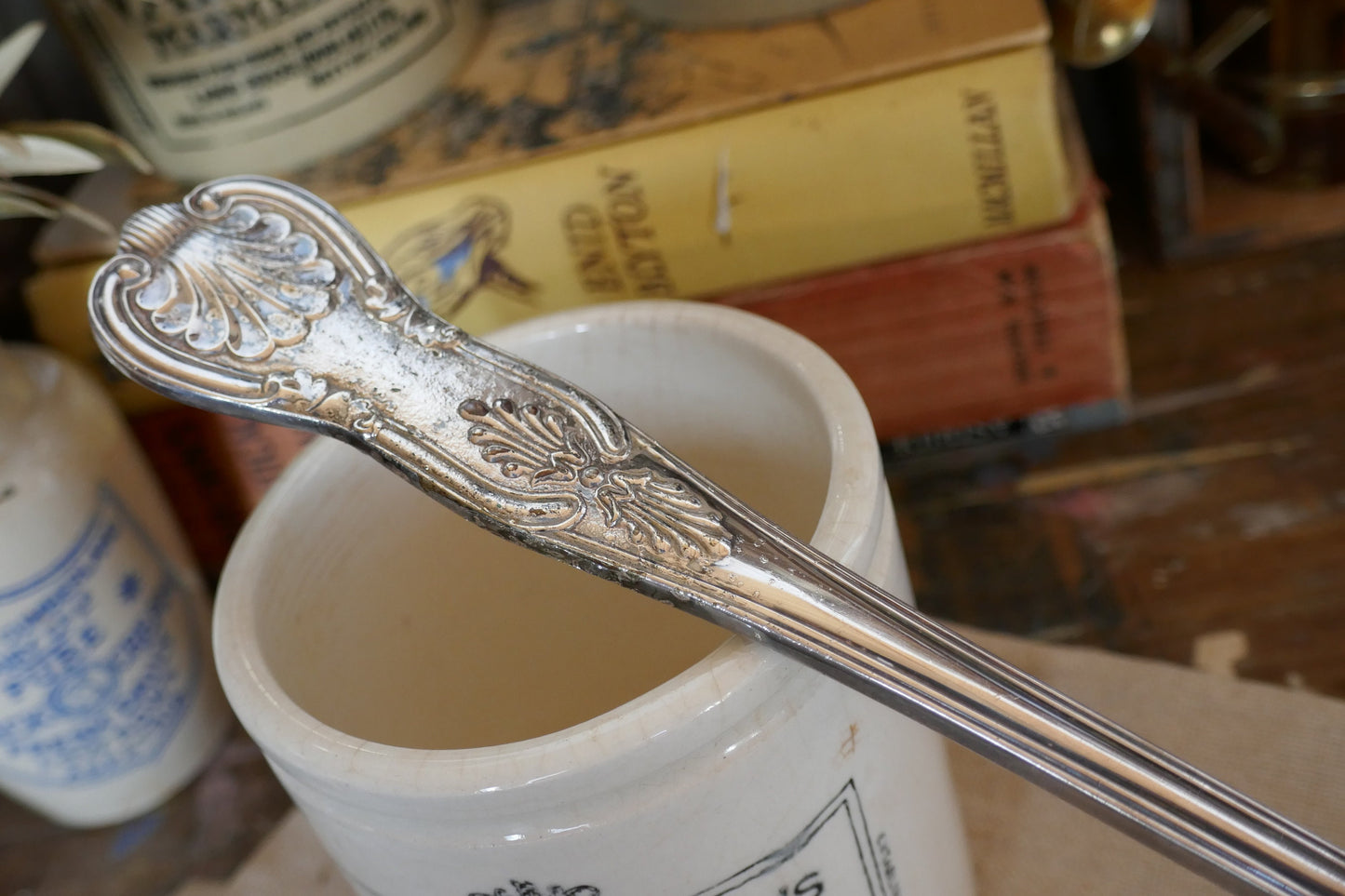 XL Antique Decorative Spoon - XL Ladle Spoon - Jam Spoon - Antique Spoon - Antique Jam Spoon - Serving Spoon - Antique Flatware - Flatware