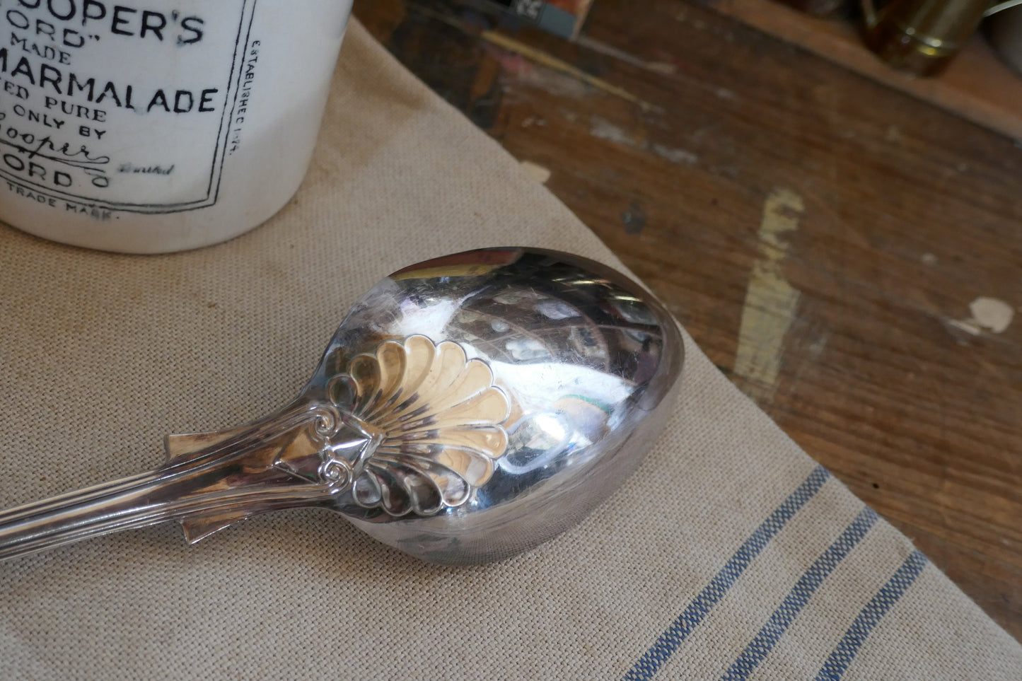 XL Antique Decorative Spoon - XL Ladle Spoon - Jam Spoon - Antique Spoon - Antique Jam Spoon - Serving Spoon - Antique Flatware - Flatware