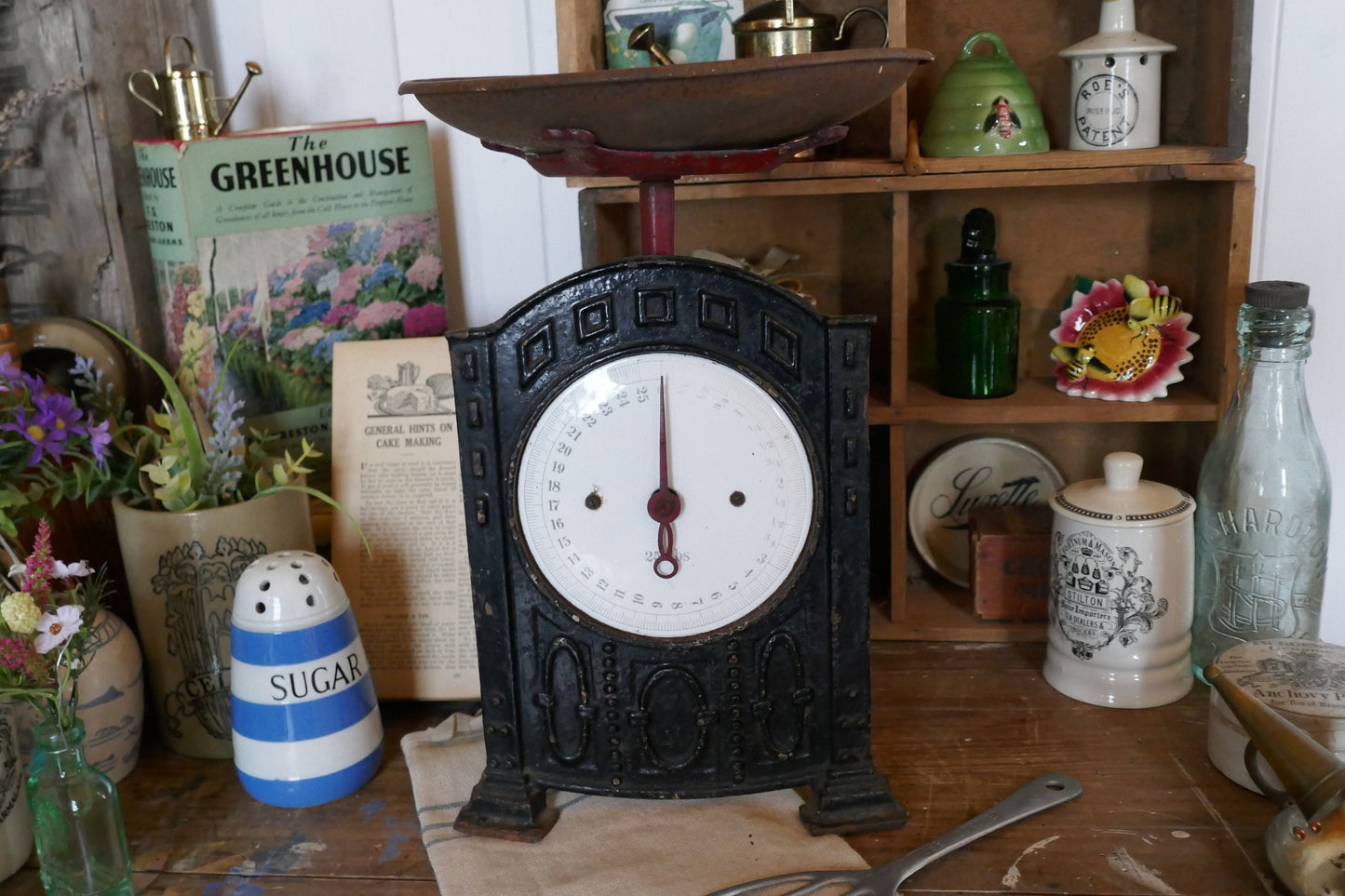 Vintage Kitchen Scale - Vintage European Scale - Kitchen Scales - Rustic Scale - Vintage Scale - kitchen scales - Farmhouse Decor - Scales