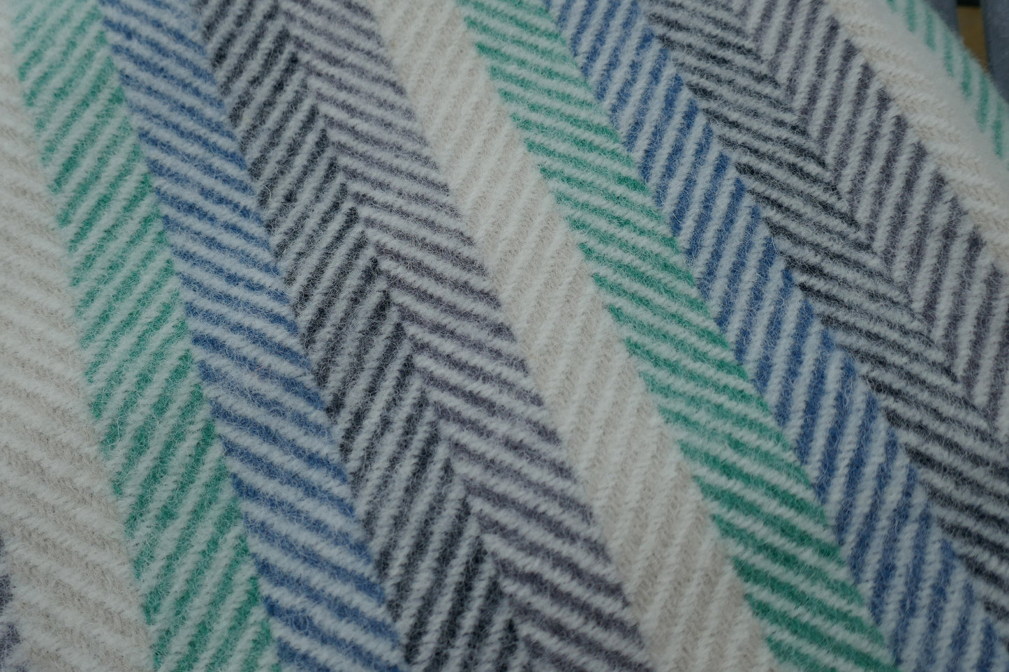 Blue Wool Blanket - Blanket - Wool Blanket - vintage Blanket - Vintage Woollen Blanket - Picnic Rug - Throw - Picnic Blanket - Wool Rug