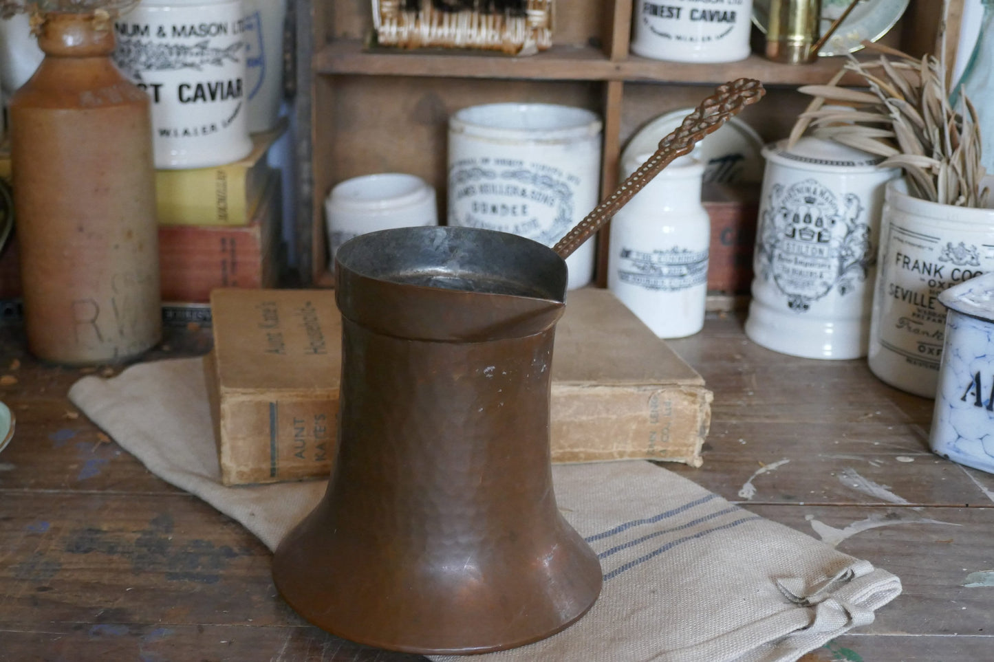 Antique Copper Milk Pan - Antique Milk Pan - Copper Milk Pan - Antique Cookware - Antique Pan - Antique Skillet - Antique Pan - Copper Pan