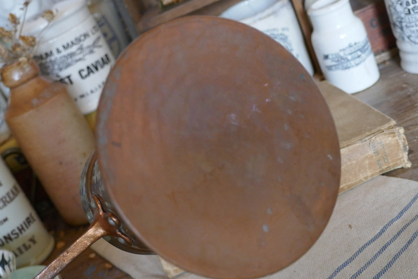Antique Copper Milk Pan - Antique Milk Pan - Copper Milk Pan - Antique Cookware - Antique Pan - Antique Skillet - Antique Pan - Copper Pan
