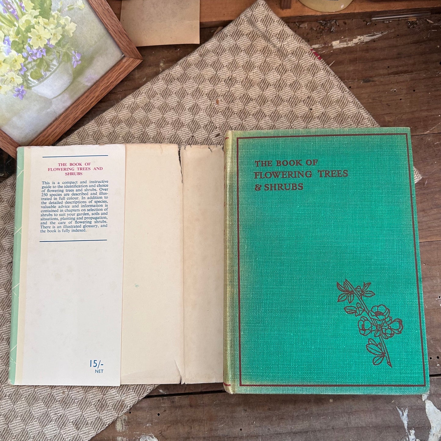 Antique Flower Book, Flower Book, Nature Book, Vintage Nature Book, plant book, Coffee table book, antique book, Antique Books, plant guide