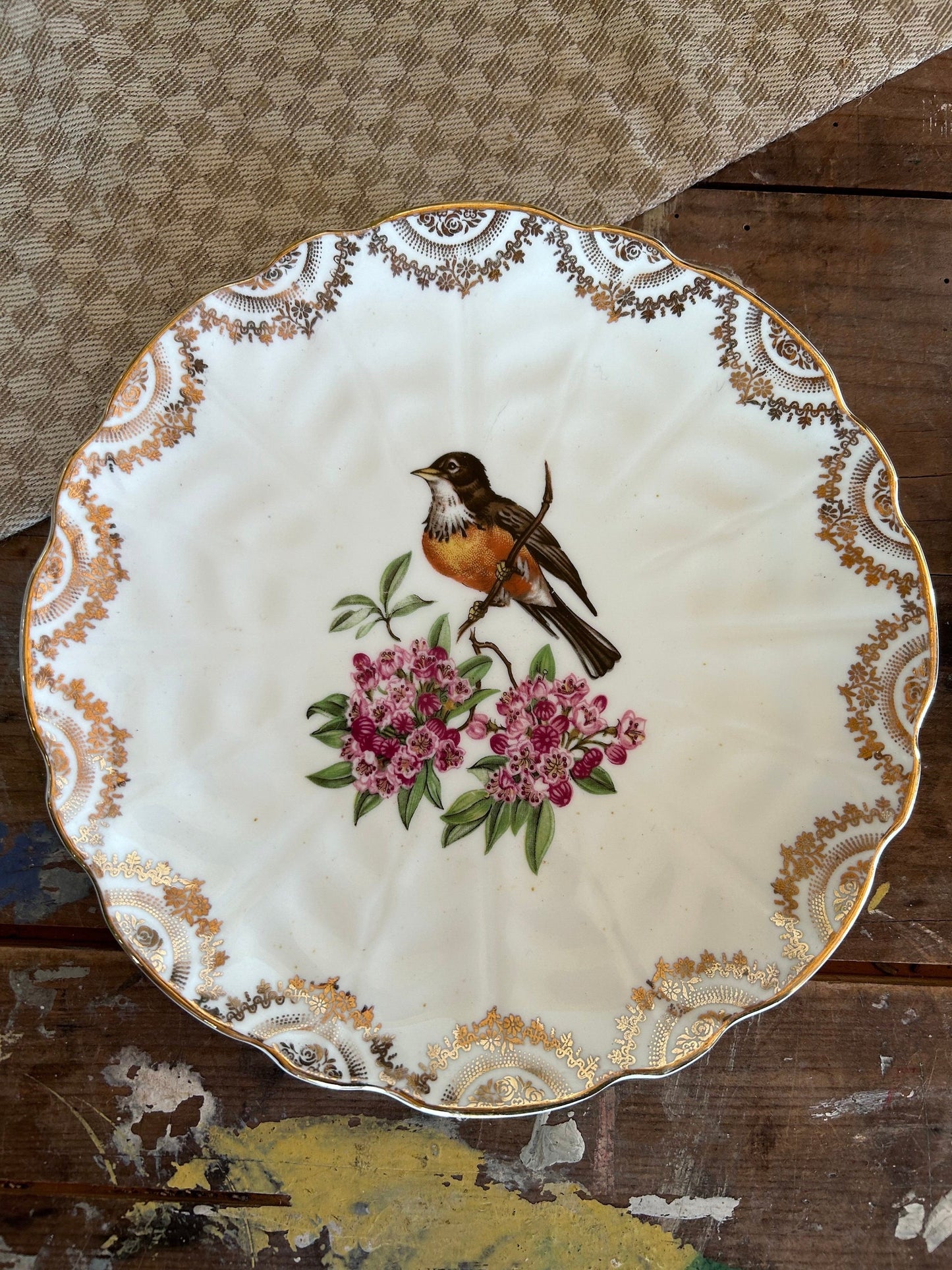 Vintage Cake plates, English bone china plates, serving plates, floral plates, wall plates, Cake Plates, Side Plates, vintage plates
