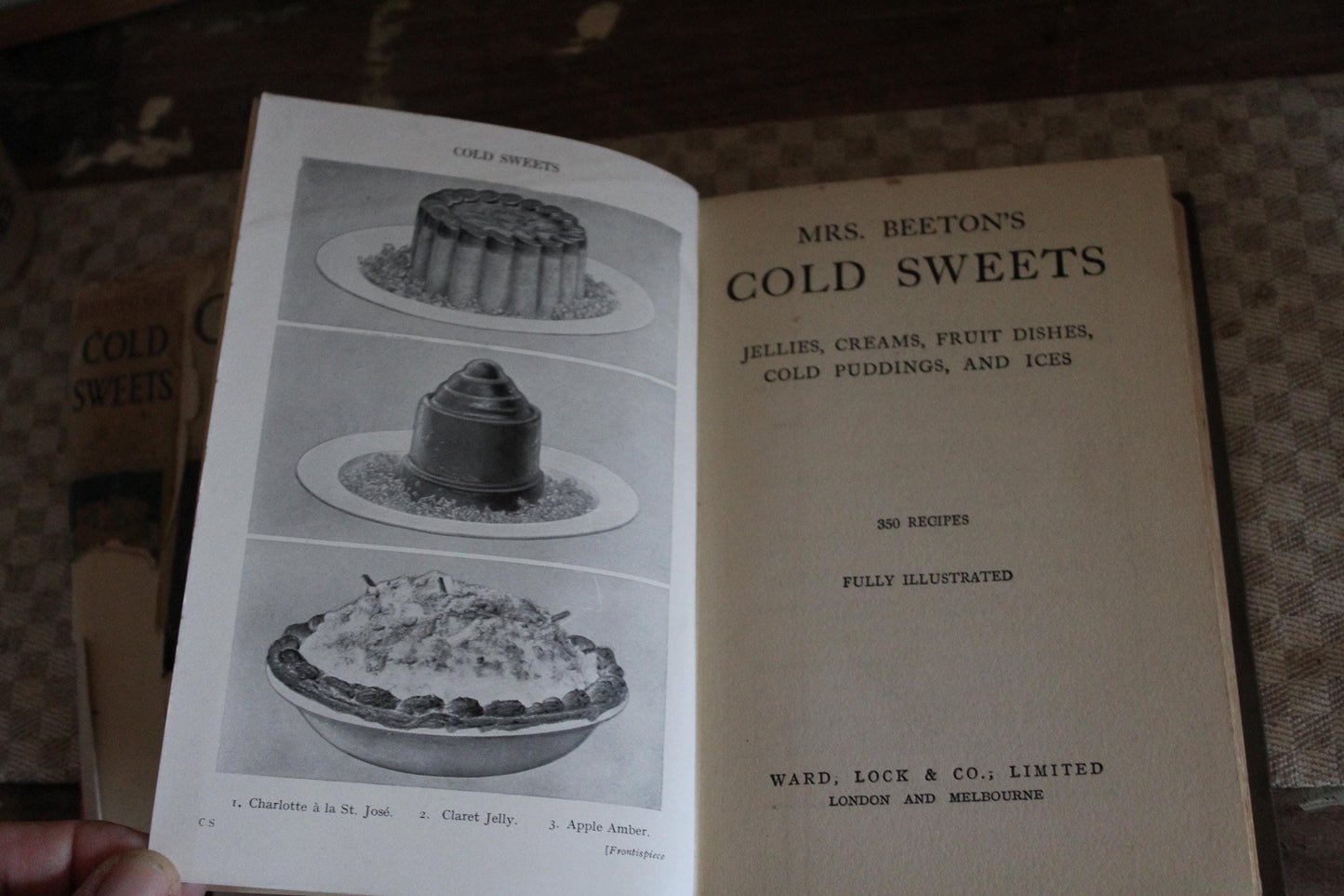 Vintage English Recipe Book, Cookery Book, Cook Book, English Cookery Book, English Recipe Book, Mrs Beeton, Antique Book, old Book, Recipes