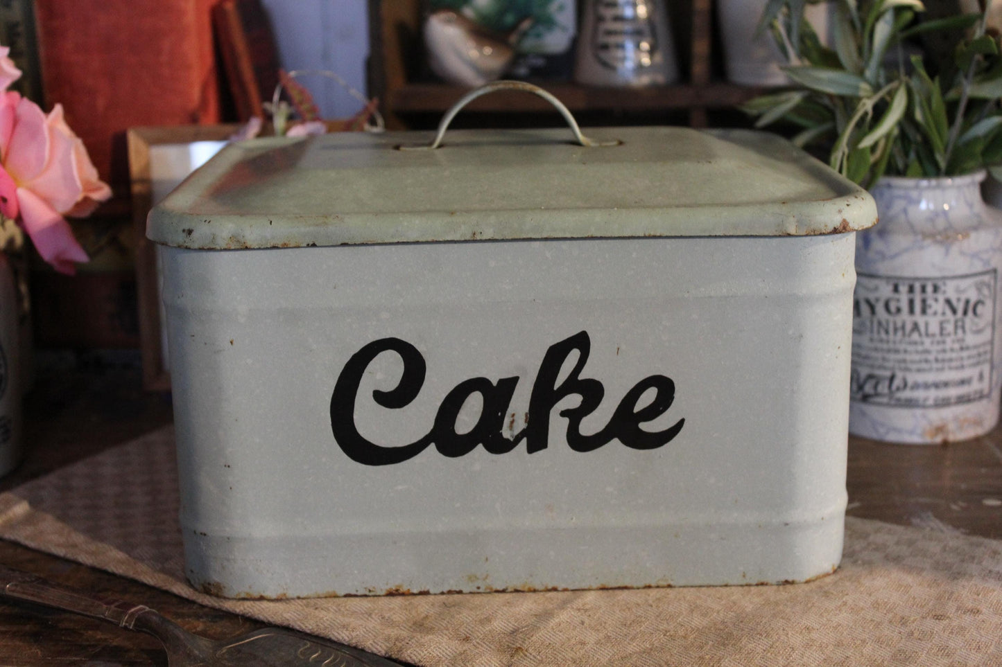 Rare Cakes Tin, Pride o Home Vintage Cake Tin, Vintage Cakes Tin, Vintage Kitchen Canister, English Cake tin, Kitchen Canisters, Kitchen Jar